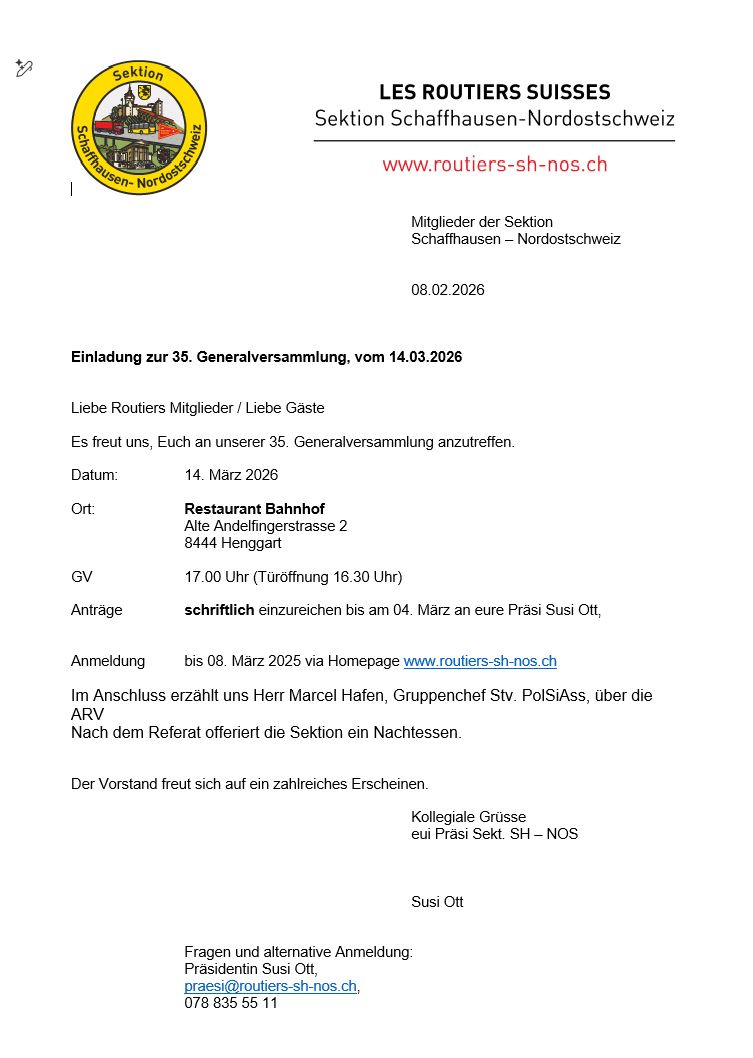 35. Generalversammlung